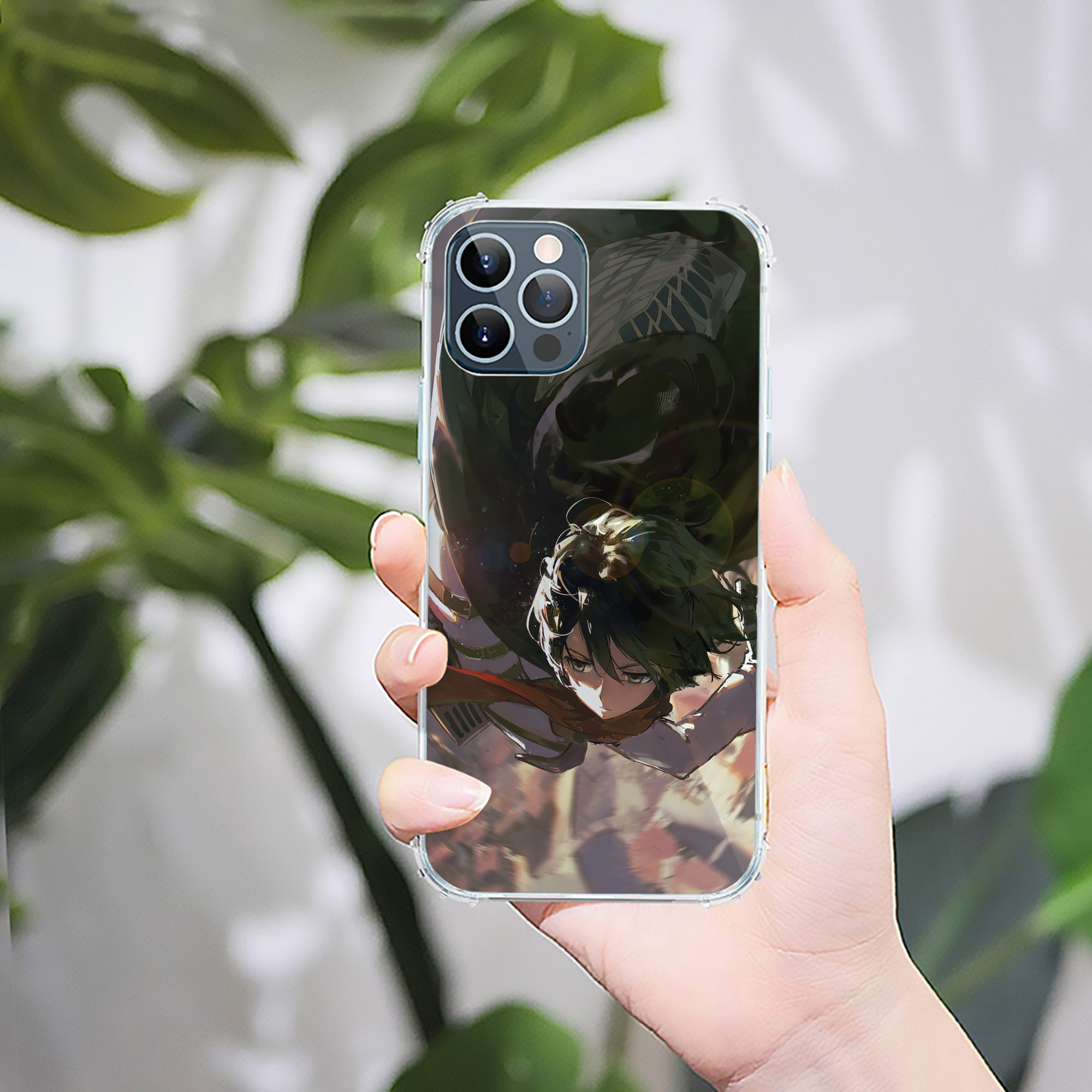 （画像用） 進撃の巨人 Attack on Titan 【iPhone 12シリーズ対応】透明スマホケース（クリアソフトケース）